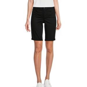 NWT NYDJ Briella Black Denim Shorts Sz 00